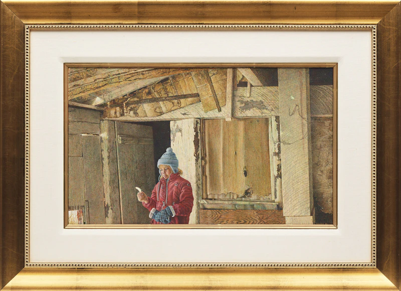 Patrick Douglass Cox, Whitewash; Study for 'Whitewash', egg tempera on panel; graphite; book, 2001 - view 2