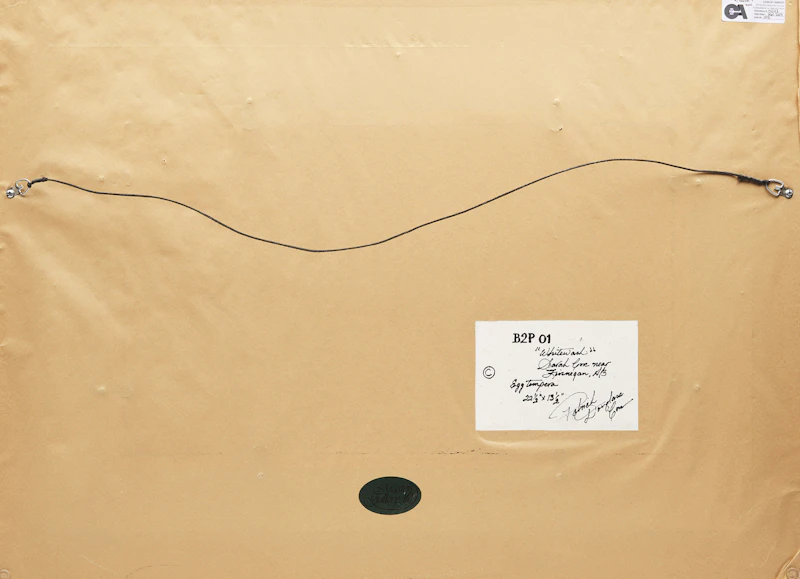 Patrick Douglass Cox, Whitewash; Study for 'Whitewash', egg tempera on panel; graphite; book, 2001 - view 3
