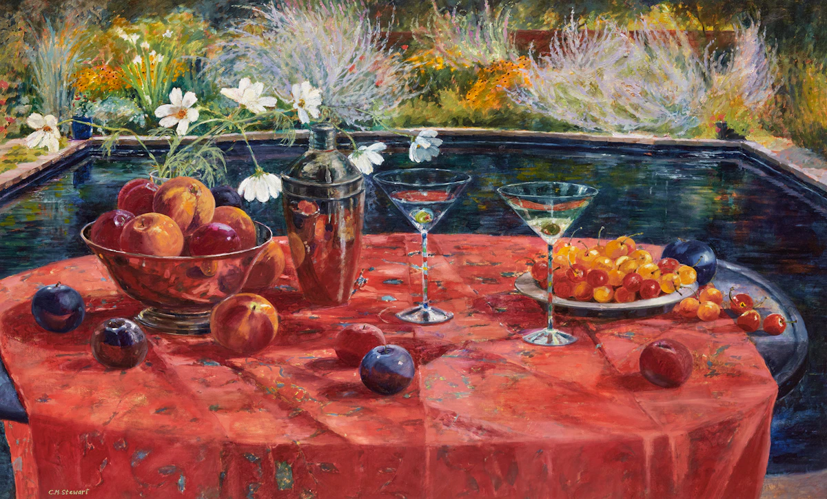 Carol Stewart, Martinis, oil on canvas, 2001