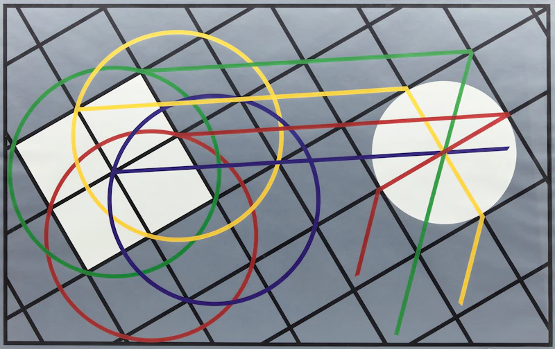 John Howlin, This & That; How & Why; There & Here; Now & Then, four colour lithographs, 1975 - view 7