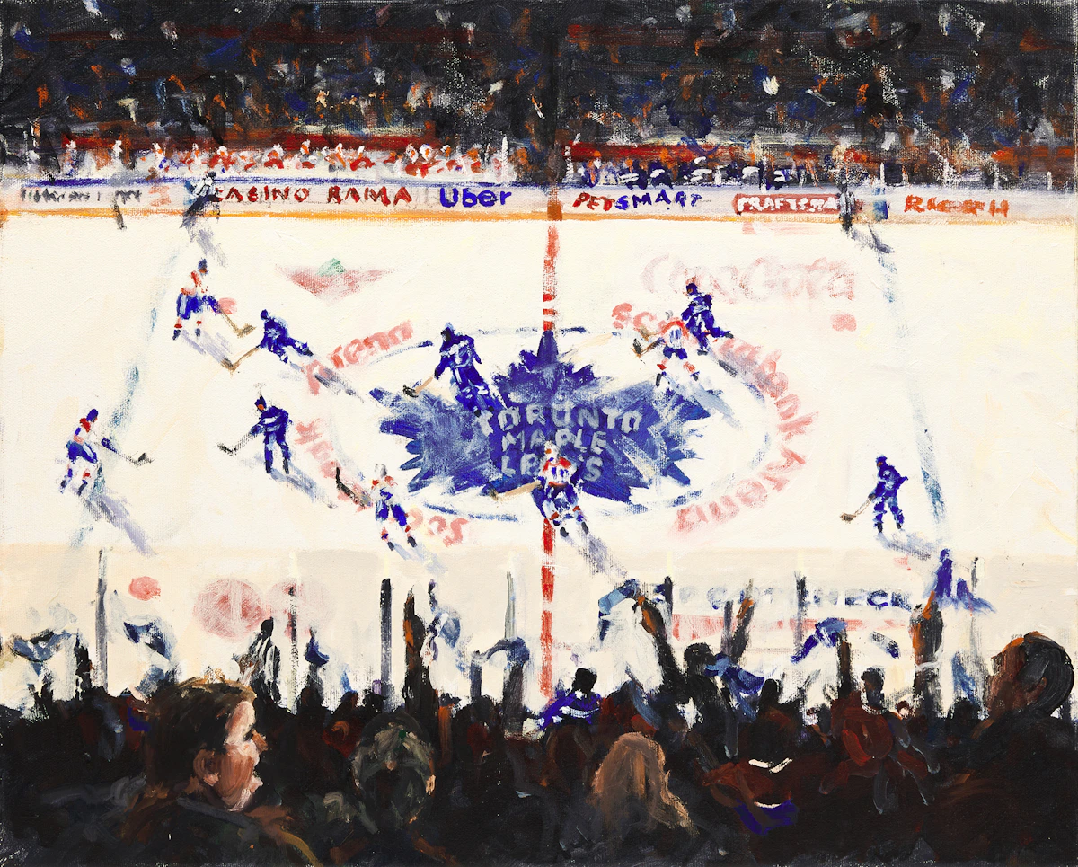 Terry Tomalty, Untitled (Toronto Maple Leafs), oil on canvas