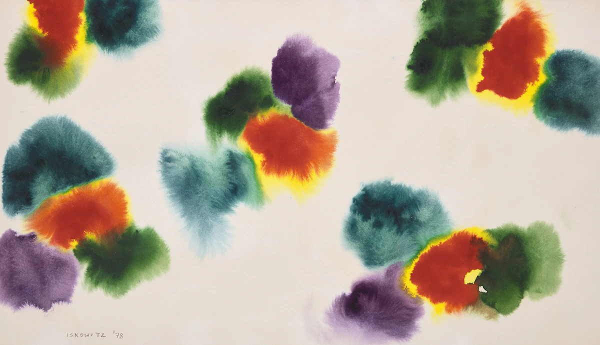 Gershon Iskowitz, Untitled Abstract, watercolour, 1978