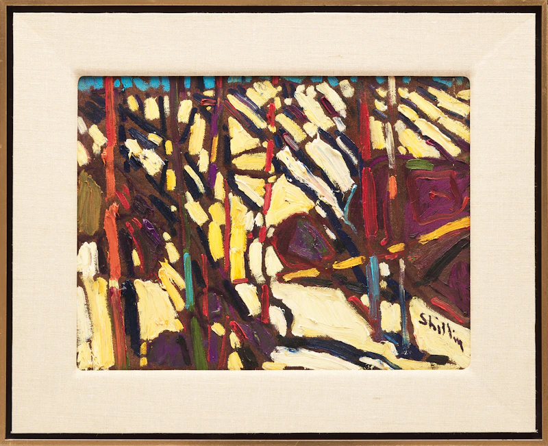 Arthur Shilling, Forest, oil on canvas, circa 1980 - view 2