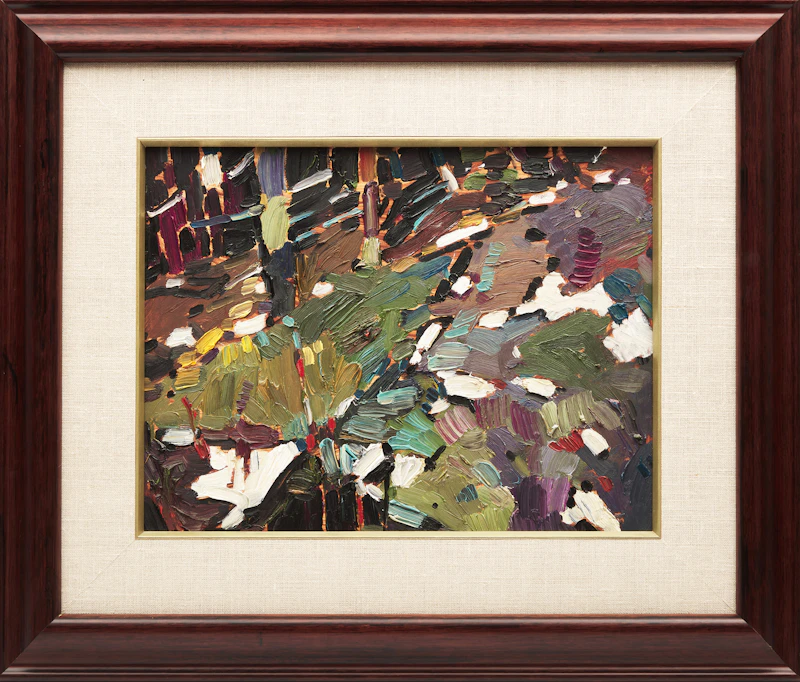 Arthur Shilling, Forest Interior, oil on masonite, 1983 - view 2