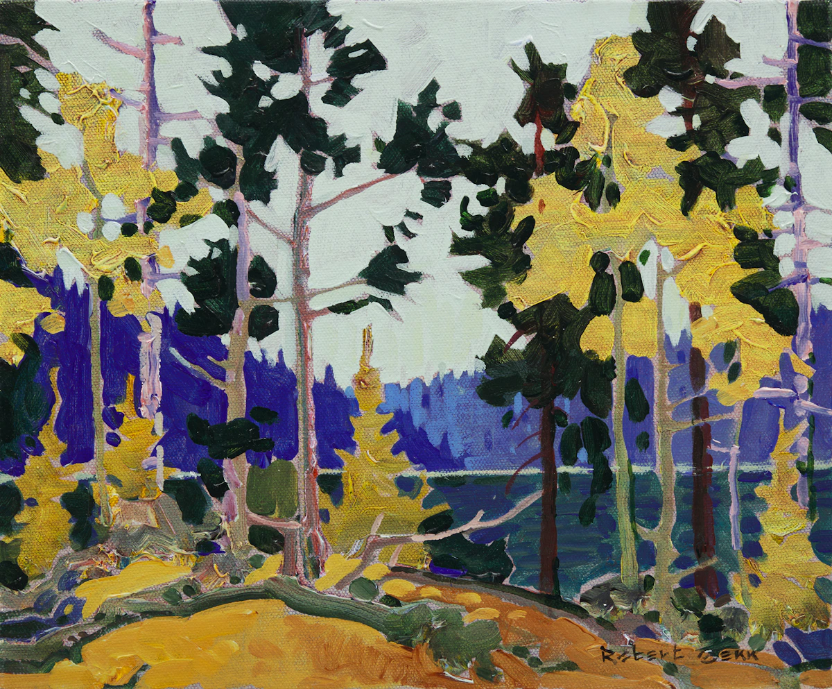 Robert Genn, Anderson Lake, oil on canvas