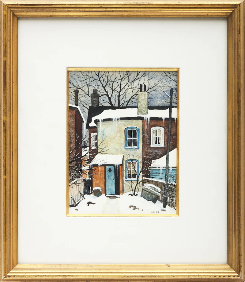 John Kasyn, Back Yard on Oak Street, Toronto, watercolour - view 2