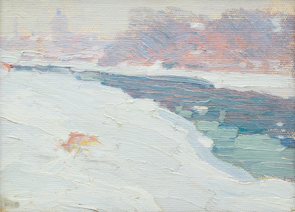 Lionel LeMoine FitzGerald, Untitled, 1925, oil on canvas laid on wood panel