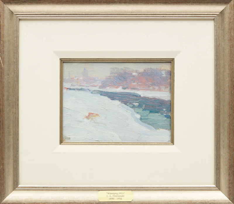 Lionel LeMoine FitzGerald, Untitled, 1925, oil on canvas laid on wood panel - view 2