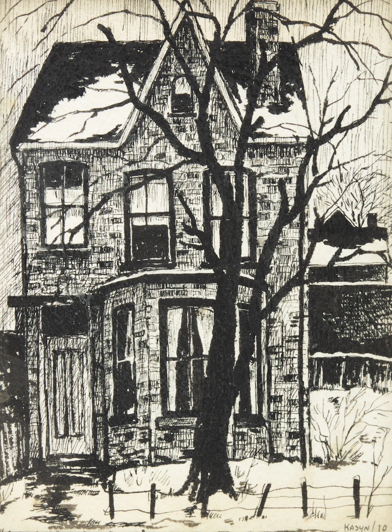 Old House on Shuter Street by John Kasyn