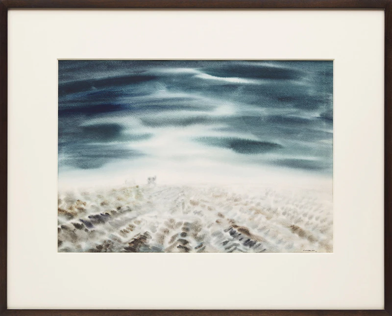Kazuo Nakamura, Untitled Landscape, watercolour, 1955 - view 2