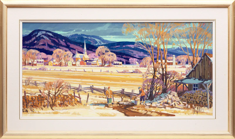 St. Gilles, Le Village de Rivière Ouelle, oil on canvas, 1999 - view 2