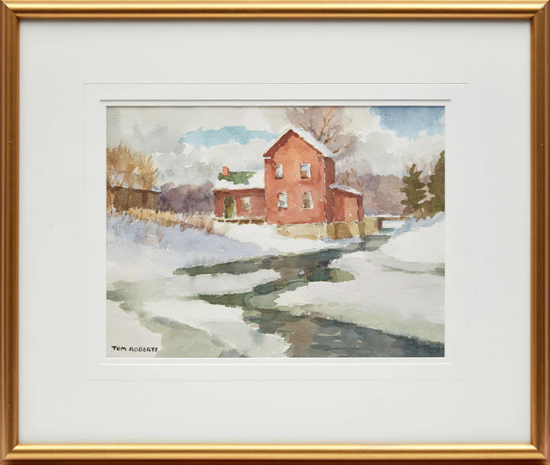 Thomas Keith Roberts, Ontario Mill in Late Winter, watercolour - view 2