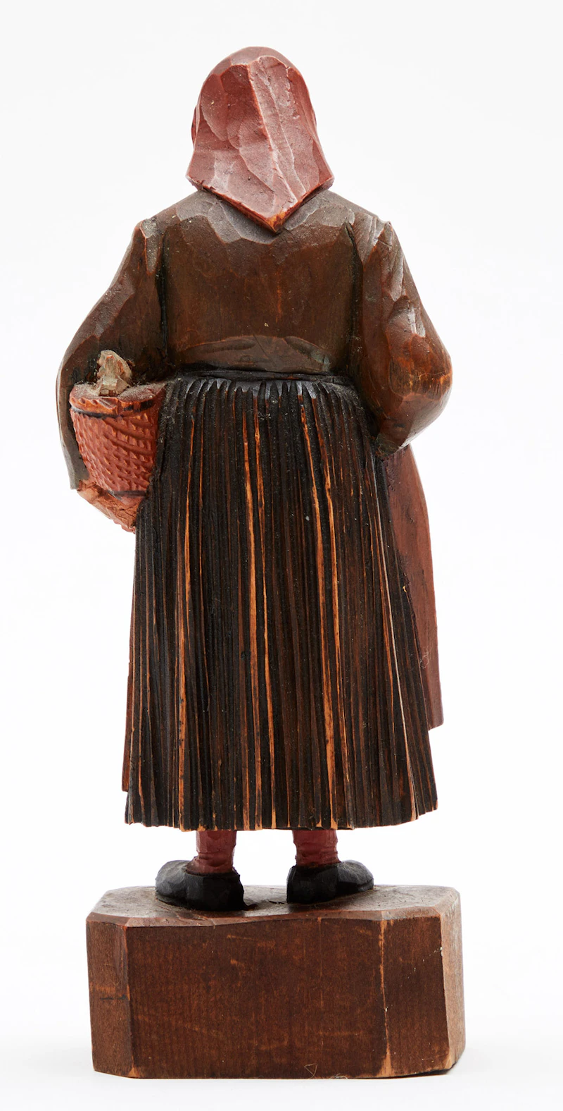 Various Artists, Woman with Chicken; Figure of a Man and Woman, two wood carvings - view 4
