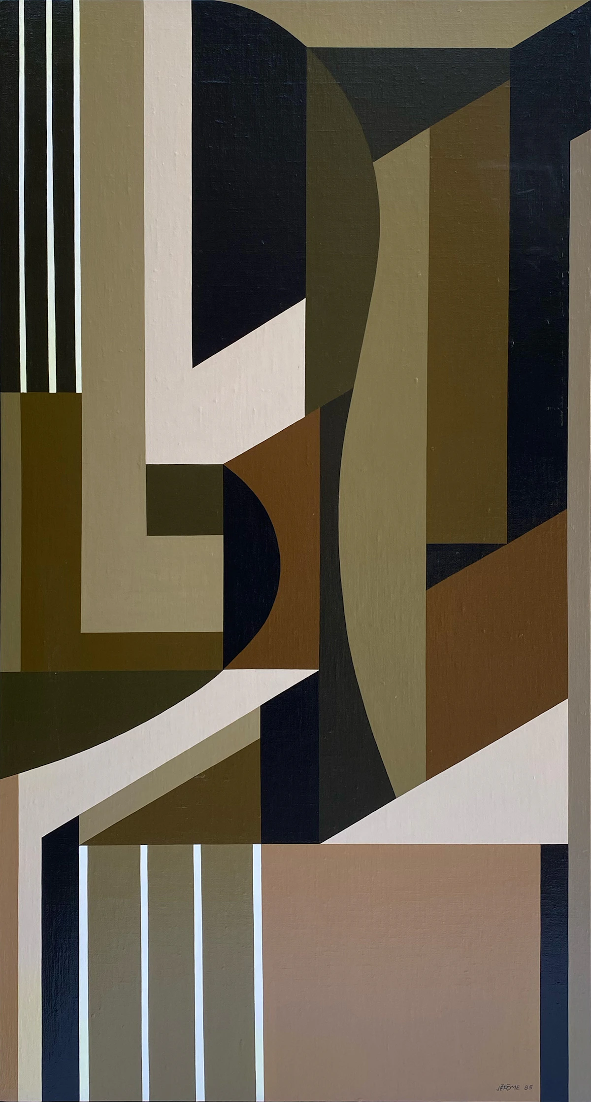 Jean-Paul Jérôme, Toccata, acrylic on board, 1985