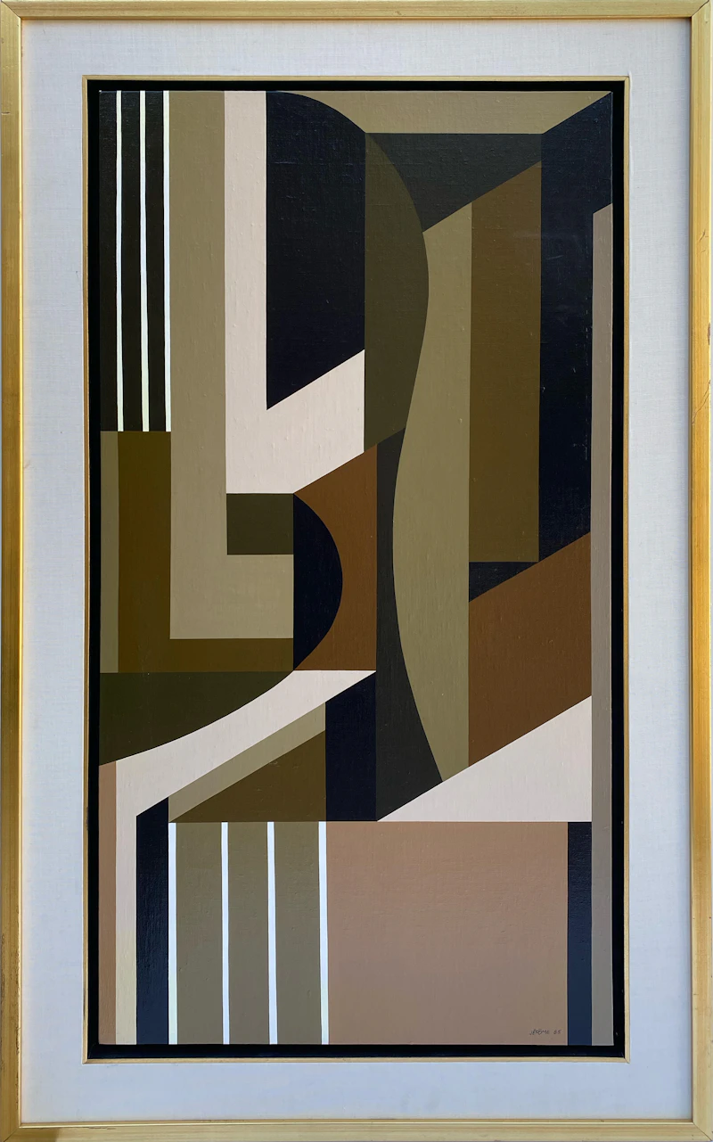 Jean-Paul Jérôme, Toccata, acrylic on board, 1985 - view 2