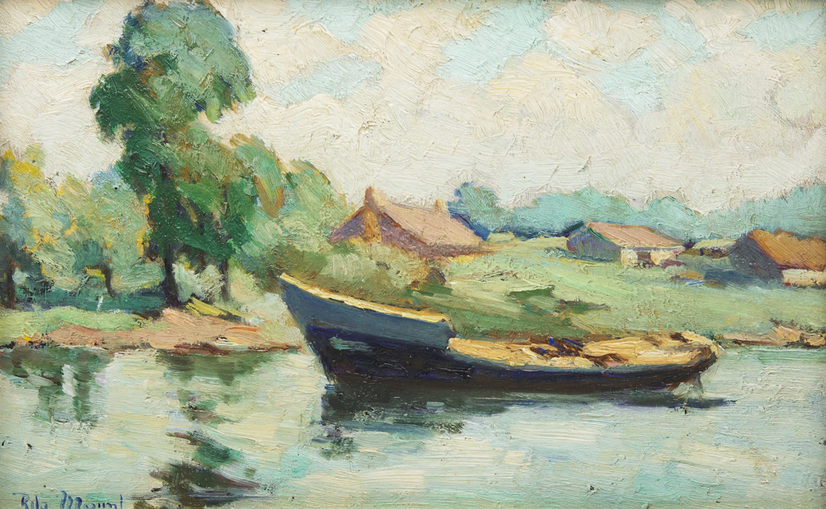 Rita Mount, Sans titre, oil on board