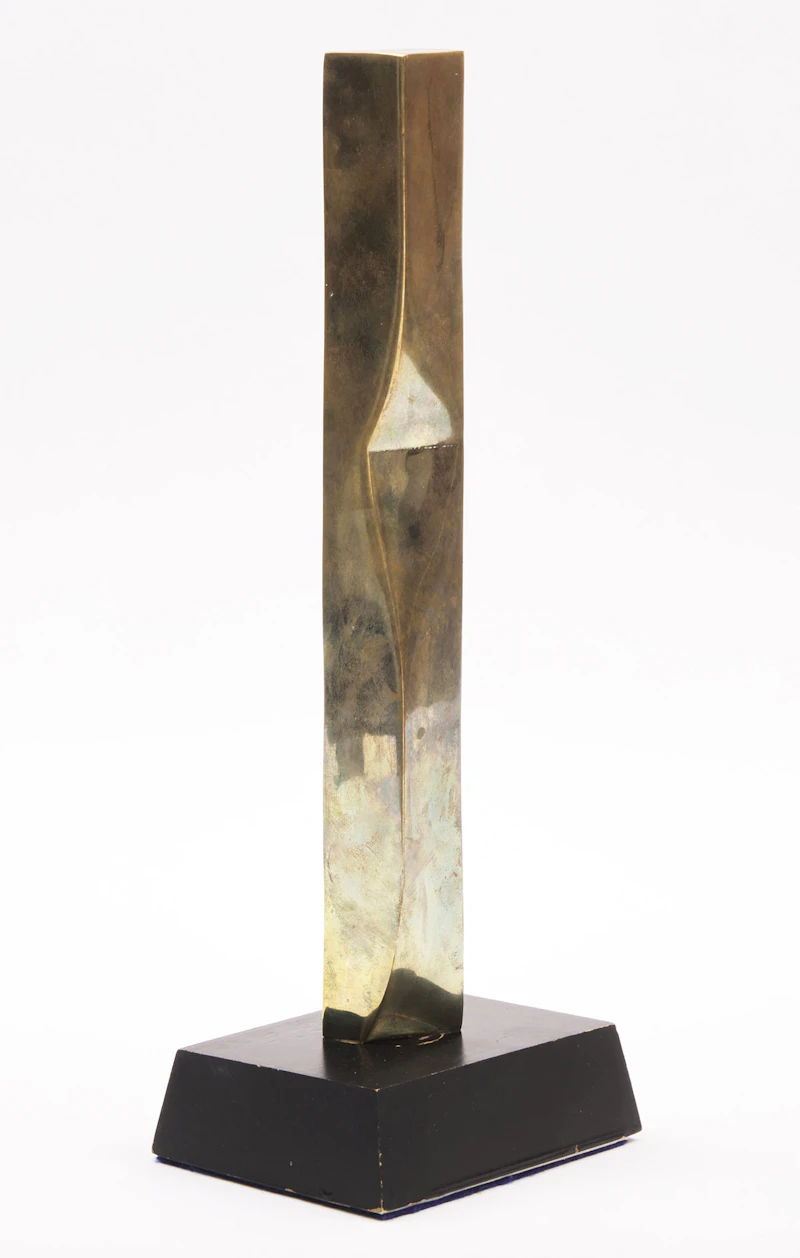 Mario Merola, Figure de proue, bronze on wood base - view 2