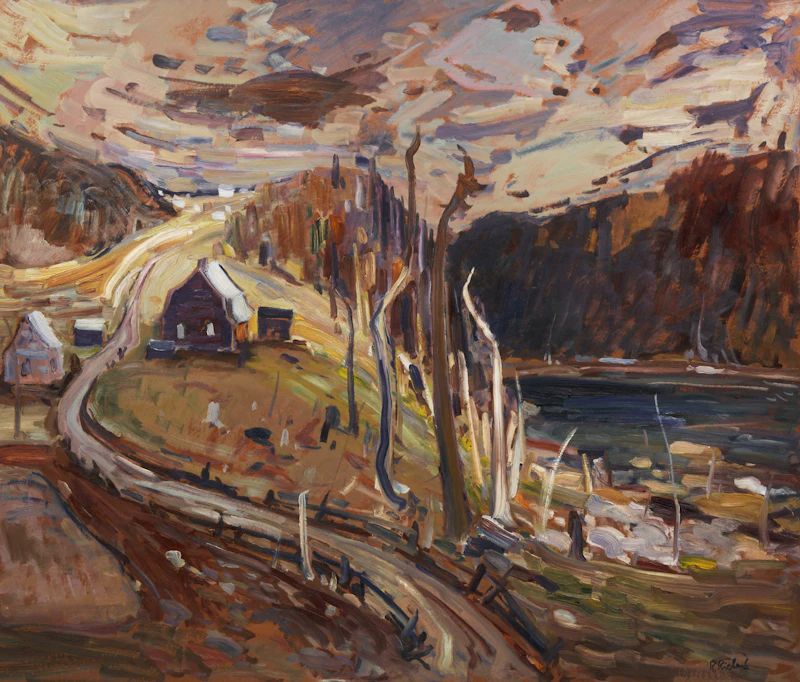 René Richard, Le Nord du Saguenay, oil on board