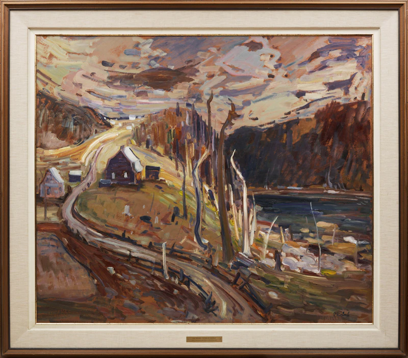 René Richard, Le Nord du Saguenay, oil on board - view 2