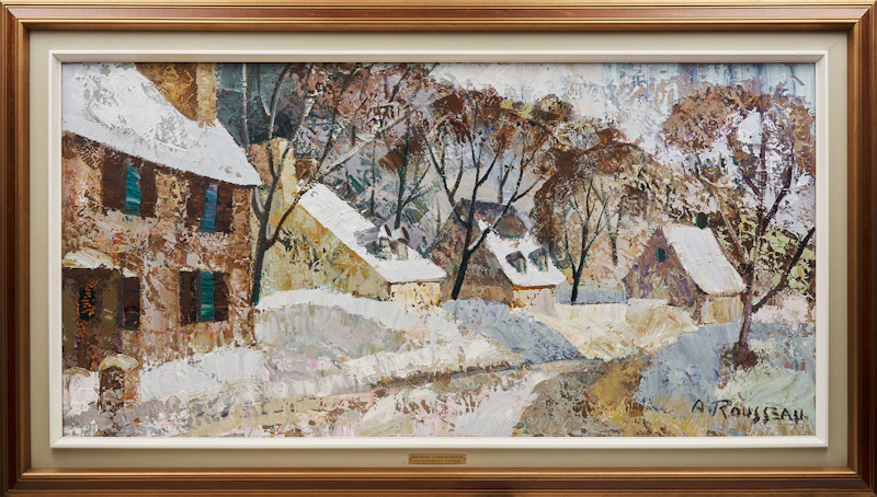 Albert Rousseau, Le Chemin des Foulons, acrylic on canvas, 1981 - view 2