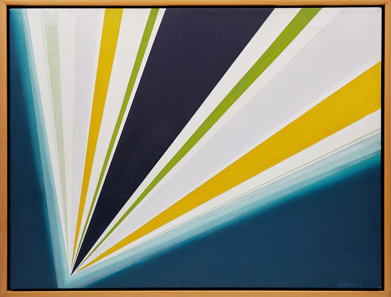 Rita Letendre, Ira, acrylic on canvas, 1973 - view 2