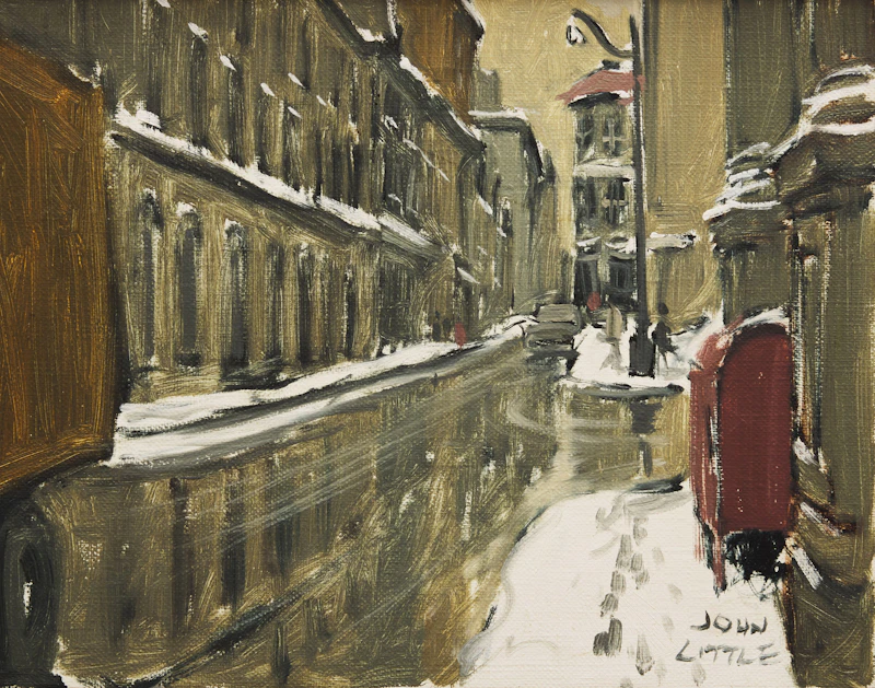 John Little, Rue St. Pierre, Montreal, oil on canvas