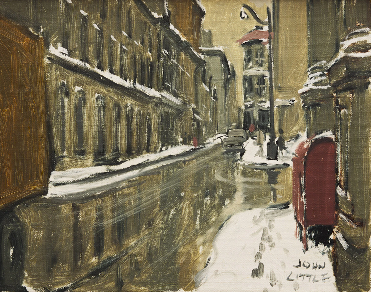 John Little, Rue St. Pierre, Montreal, oil on canvas, 1969