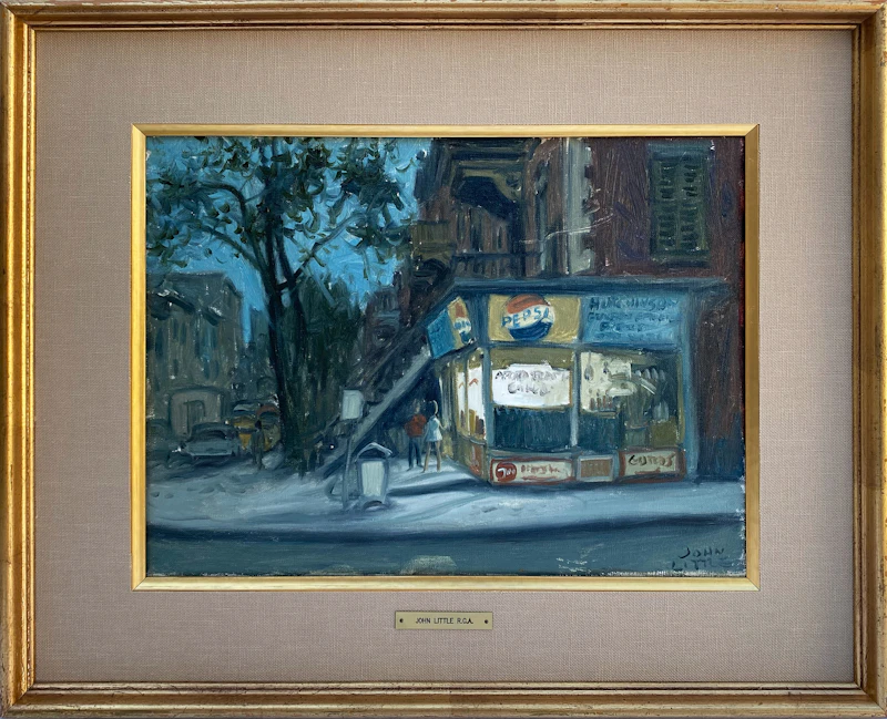 John Little, Epicerie Rue Hutchinson Outremont, Montreal, Quebec, oil on canvas, 1969 - view 2