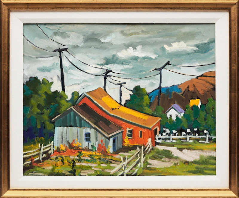 Claude Simard, Les Granges a René, oil on canvas, 1998 - view 2