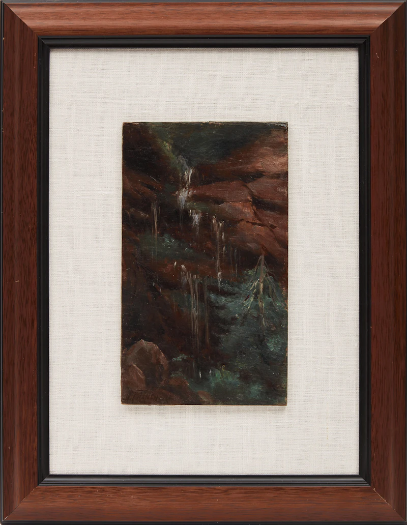 Joseph-Charles Franchère, Falls, oil on board - view 2