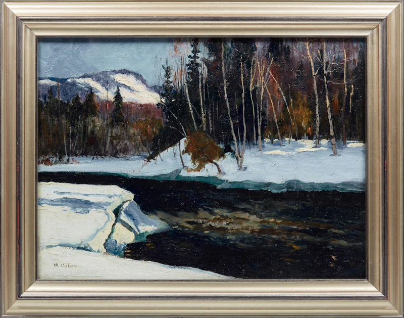 Maurice Galbraith Cullen, Winter, The Caché River, oil on canvas - view 2