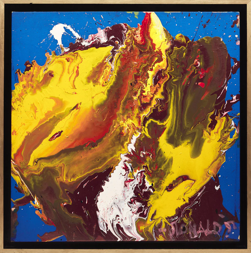 William Ronald, Incendio Blues, acrylic on canvas, 1997 - view 2