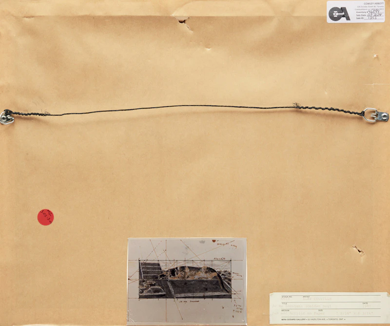 David Alexander Colville, Study for "Le Chien d’or" (Golden Dog), 1987, acrylic and ink on paper - view 3