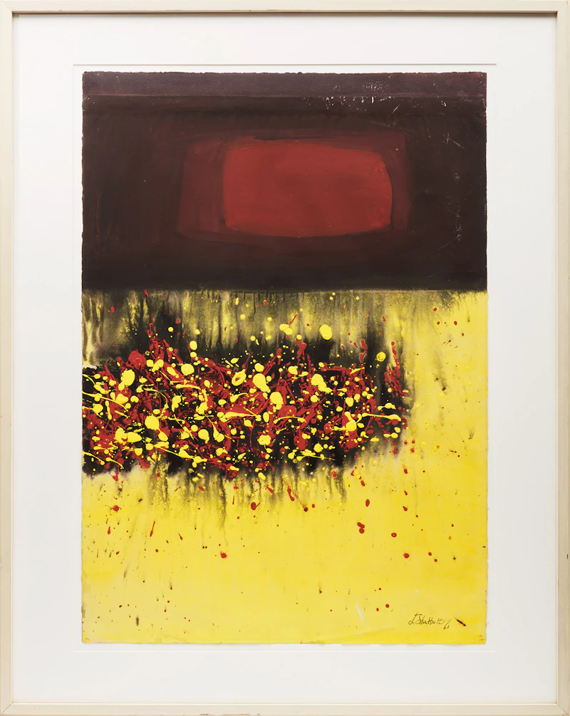 Jack Leonard Shadbolt, Dark Sun, acrylic, 1963 - view 2
