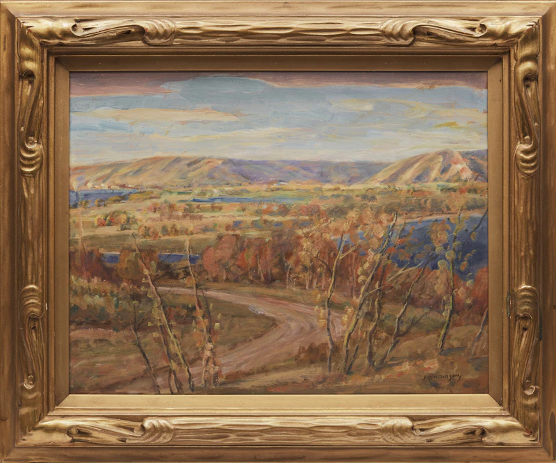 James Henderson, Qu'Appelle Valley, oil on canvas - view 2