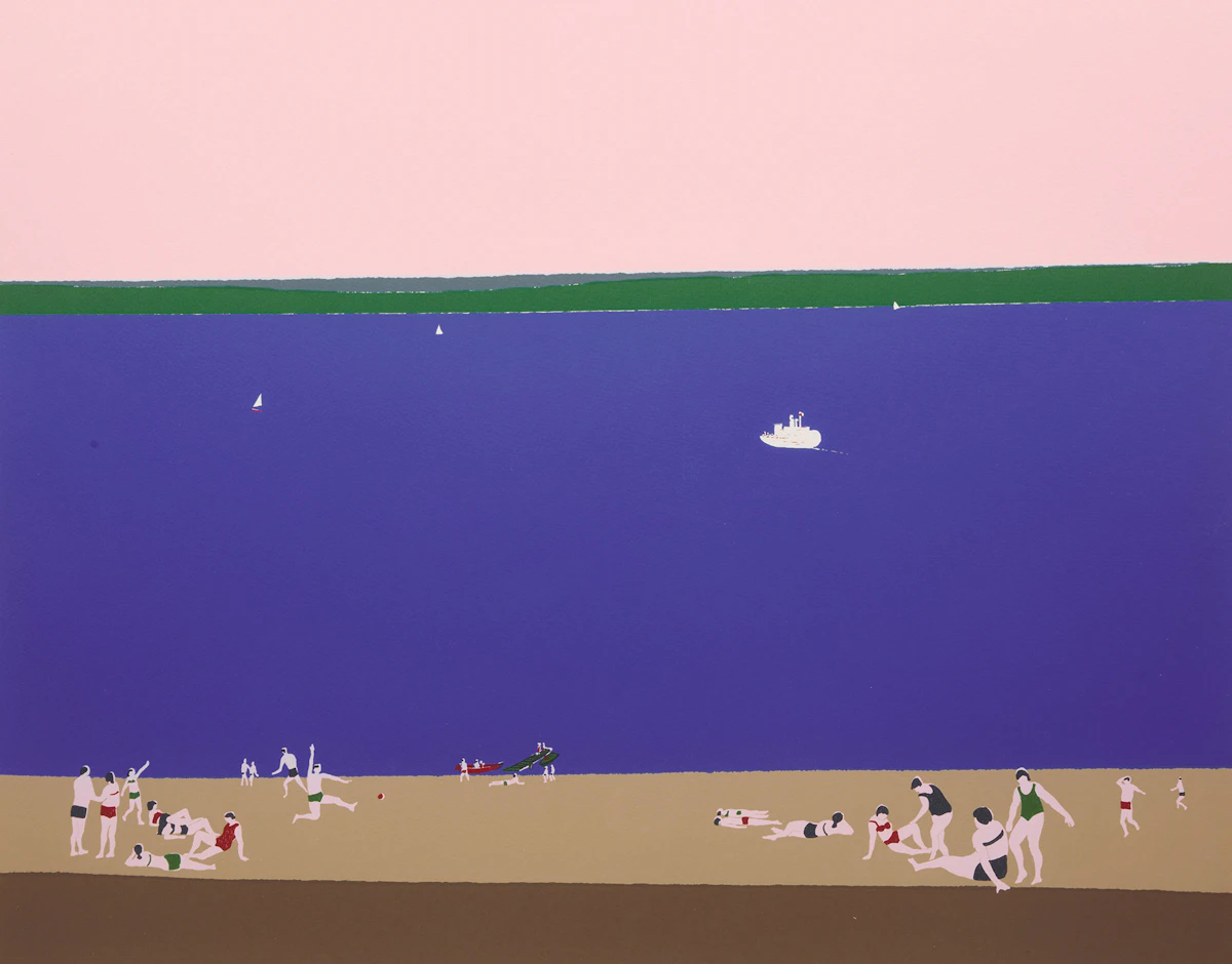 William Perehudoff, Waskeskiu Lake, Saskatchewan, colour silkscreen, 1985