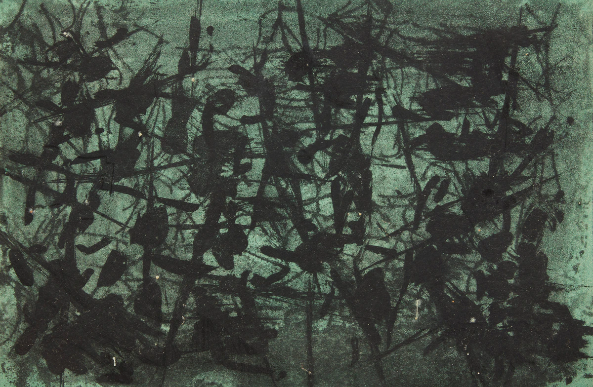 Jean Paul Riopelle, Ombre verte, 1967, etching in colours