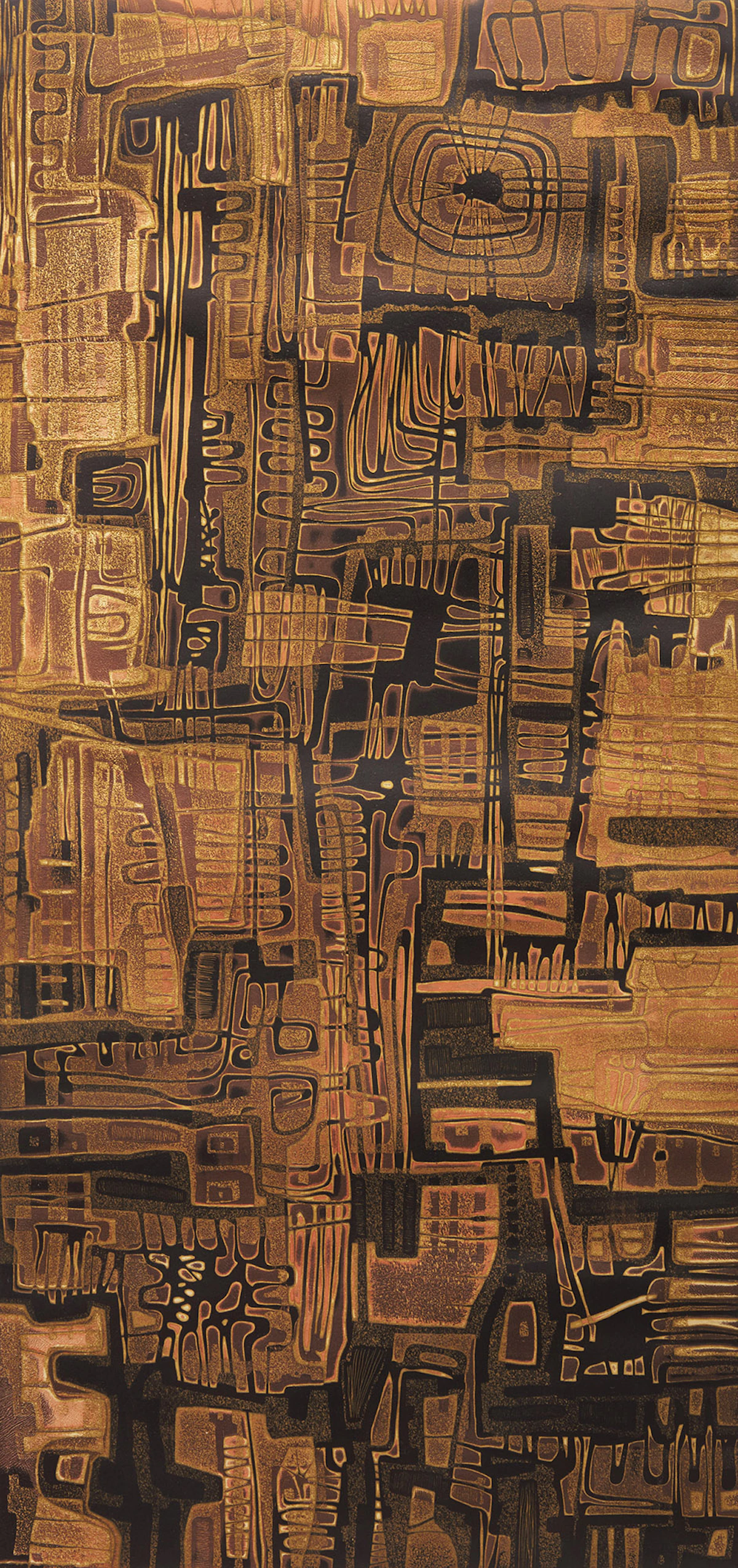 Shirley Wales, Kakistrocracy, colour intaglio, 1962