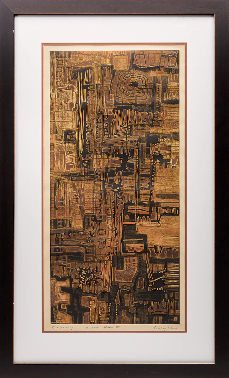 Shirley Wales, Kakistrocracy, colour intaglio, 1962 - view 2