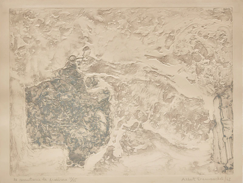 Albert  Dumouchel, Le manteau de froidure, intaglio