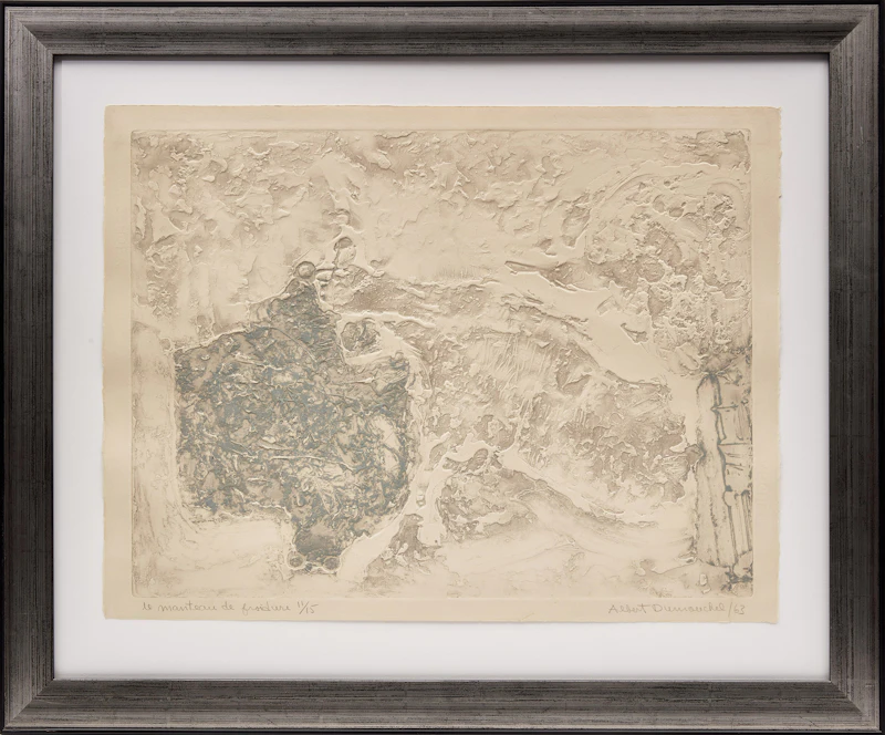 Albert  Dumouchel, Le manteau de froidure, intaglio, 1963 - view 2