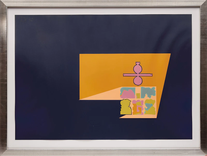 Harold Barling Town, Sky Stage, colour serigraph, 1970 - view 2