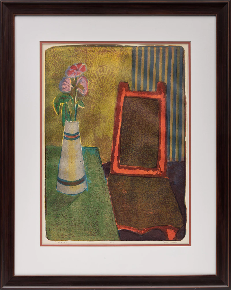 John Harold Thomas Snow, Red Chair, colour lithograph - view 2