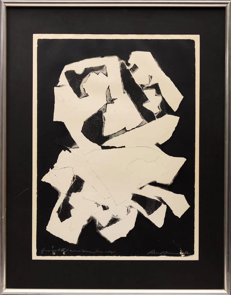 Richard Borthwick Gorman, Fragment III, monoprint, 1962 - view 2