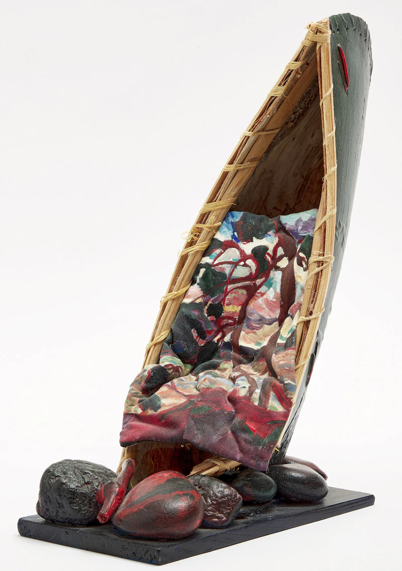 Judith Livingston, Tom Thomson c.1917 (The West Wind), mixed media, 1994 - view 2