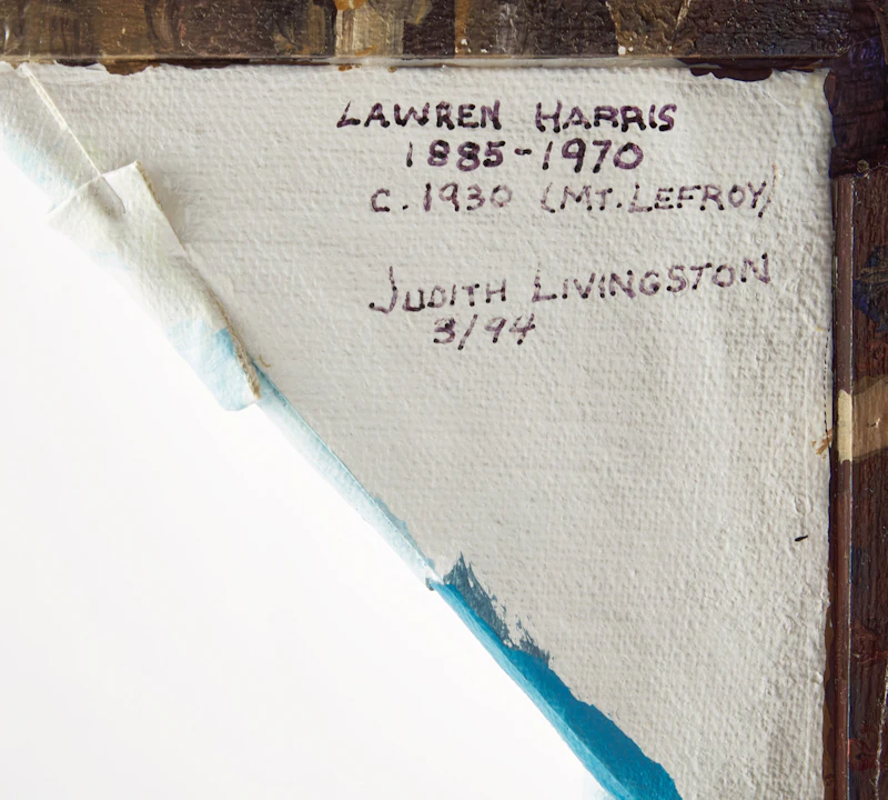 Judith Livingston, Lawren Harris 1885-1970 c.1930 (Mt. Lefroy), mixed media, 1994 - view 5