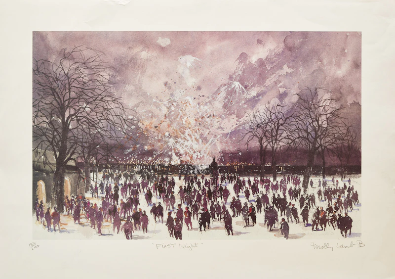 Molly Lamb Bobak, First Night, lithograph - view 2