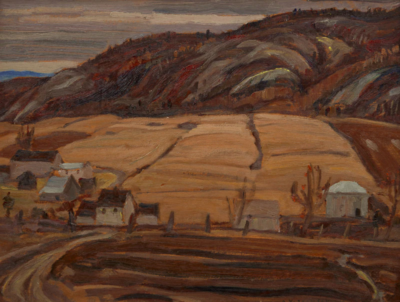 Alexander Young Jackson, St. Aubert, oil on board