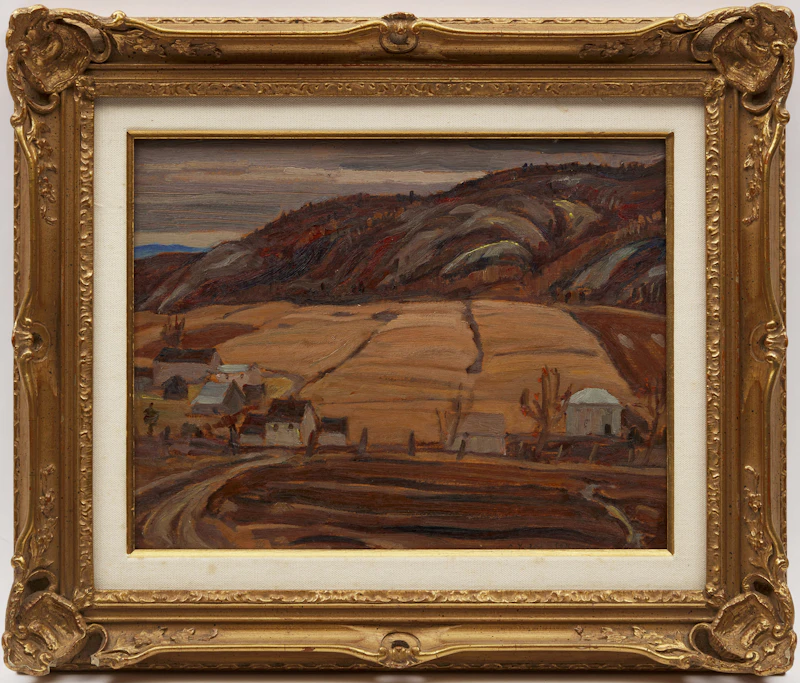Alexander Young Jackson, St. Aubert, oil on board, 1942 - view 2