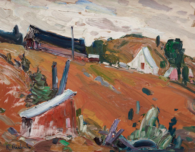 René Richard, Untitled, oil on board